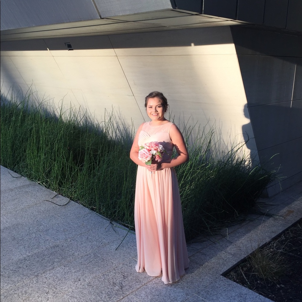 Chiffon Lace A-Line Floor-length  Dress